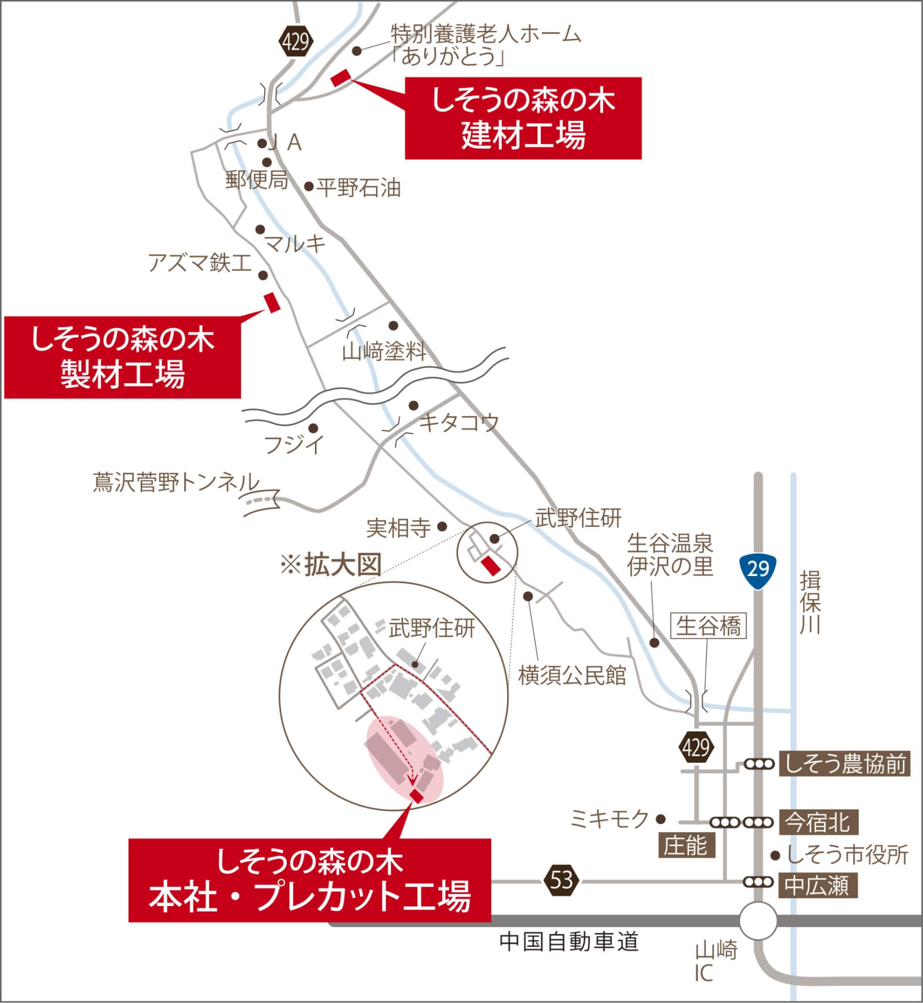 しそうの森の木の地図